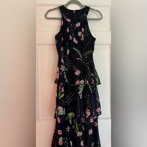 Tommy Hilfiger Chiffon Tiered Maxi Dress